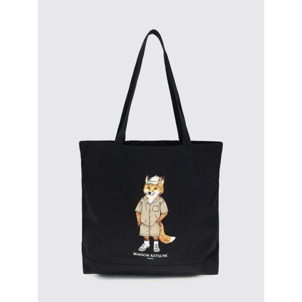 Maison Kitsune Shoulder Bag Men Black